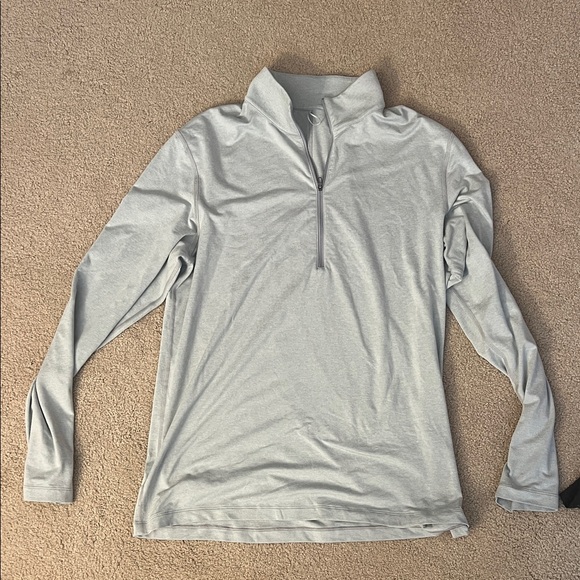 lululemon athletica Light Gray and Black Men's Quarter-Zip Tops - Picture 2 of 5